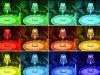 Asztali lámpa led kristály rgb usb távirányítóval