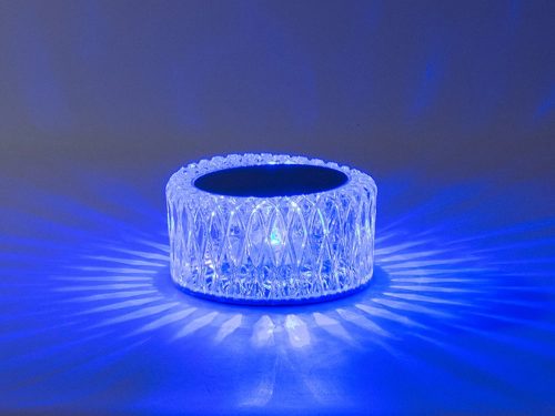 Kristály asztali lámpa led rgb usb távirányítóval