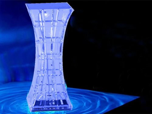 Kristály asztali lámpa led rgb usb távirányítóval