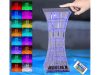 Kristály asztali lámpa led rgb usb távirányítóval