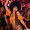Fekete Afro Paróka, Retro Mikrofon Frizura Farsangra és Bulikra 