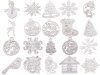 Fa karácsonyfadíszek 20 darab függő gömbök díszek