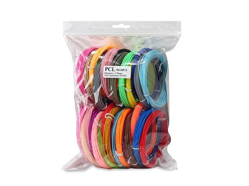 Színes PLA filament készlet 3D tollhoz – 30 db x 5m utántöltő (150m), 1.75mm
