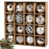 Choinka bombák choinka 6cm 16 db-os készlet bombák díszítés ünnepei ünnepei designs
