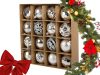 Choinka bombák choinka 6cm 16 db-os készlet bombák díszítés ünnepei ünnepei designs