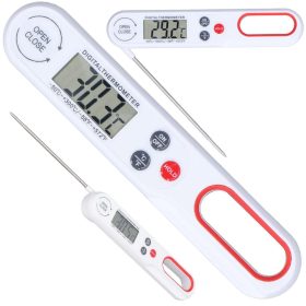 LCD konyhai tűhőmérő összecsukható szondával, 300 °C