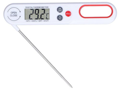 LCD konyhai tűhőmérő összecsukható szondával, 300 °C