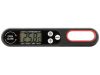 LCD konyhai tűhőmérő összecsukható szondával, 300 °C, fekete
