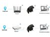 Wi-Fi jelerősítő és repeater 300Mbps 2.4G access point hálózati porttal