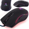 Vezetékes optikai egér laptop pc rgb fény