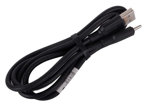 Erős hosszú töltő kábel usb-c típusú 140 cm, fekete