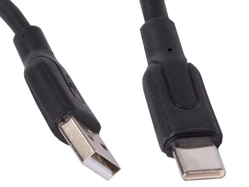 Erős hosszú töltő kábel usb-c típusú 140 cm, fekete
