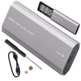 Hdd adapter box m.2 sata ngff usb 3.1 usb typ-c 2230-2280mm