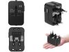Univerzális utazási hálózati adapter – USA, EU, AUS átalakító 2x USB-vel
