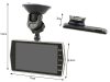 Full hd autós kamera lcd kijelzővel tolató videorögzítővel