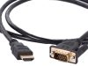 HDMI - VGA átalakító kábel 1.3m Full HD, 1080p, fekete