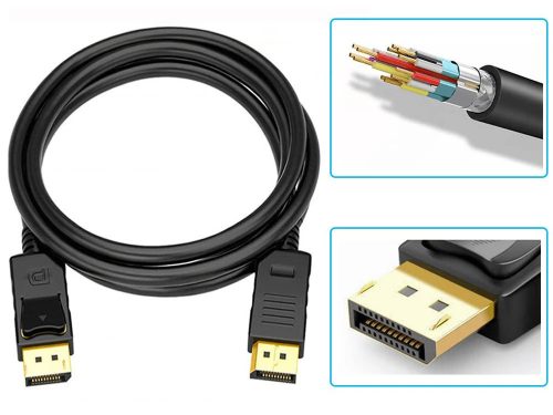 Dp 1.4 video audio kijelzőkapcsoló kábel 8k 4k 2k 2m