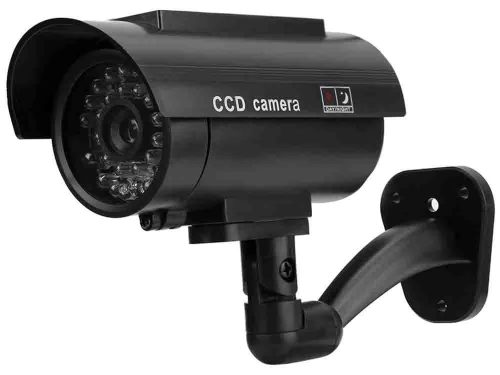 Dummy kamera led megfigyelő napelemes kültéri fali álkamera, villogó diódával