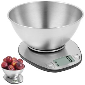Elektronikus konyhai mérleg mérő tállal - 5kg/1g