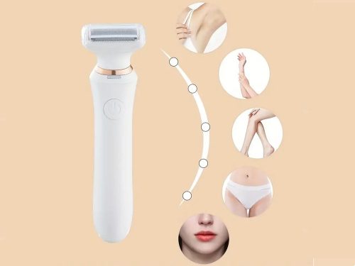 Női borotva epilátor test trimmer usb nedves száraz aku
