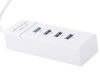 Hub usb 3.0 elosztó 4 portos adapter, fehér 