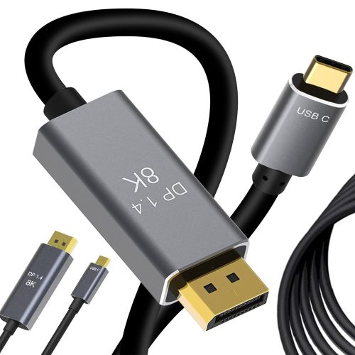 Displayport usb typ-c 1.4 video audio usb-c 8k 4k 2k kábel 1.8m