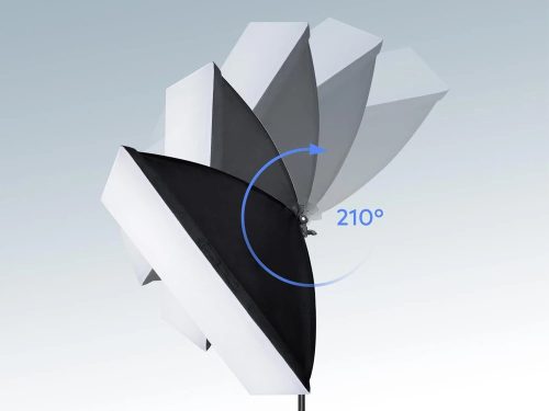Stúdió Softbox Szett 2x135W – 50x70 cm Folyamatos Fényű Fotó és Videó Lámpa Állvánnyal