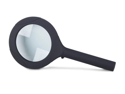 Kézi olvasónagyító LED-világítással, 3× nagyítás, 80 mm