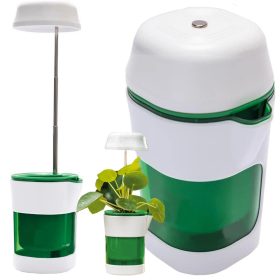   Automata öntözésű virágcserép beépített növénytermesztő lámpával, 6 led 4UV 