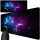 Rugalmas gamer egérpad 90x40 cm - Csillagok