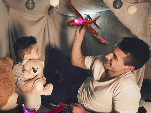 Hungarocell aerodinamikus repűlő LED világítással 47cm, piros