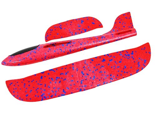 Kék hungarocell vitorlázó repülő játék – 47 cm, Piros