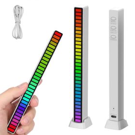   Ritmusra világító LED RGB Lámpa rúd, 18 fény móddal, fehér