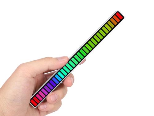 Ritmusra világító LED RGB Lámpa rúd, 18 fény móddal, fehér