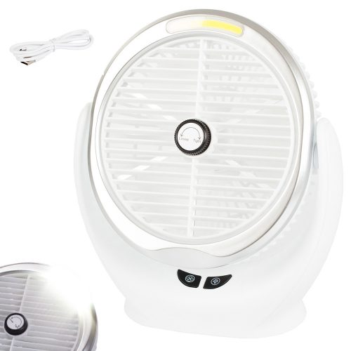 Vezeték nélküli asztali ventilátor újratölthető ledes lámpa