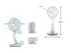 Vezeték nélküli Összecsukható asztali ventilátor