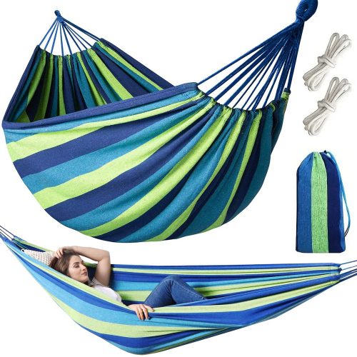 Kerti XXL két személyes függőágy 300 x160 cm - hordtáskával
