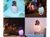 Dinoszaurusz éjszakai fény triceratops tojás rgb led világító tojás gyerekeknek