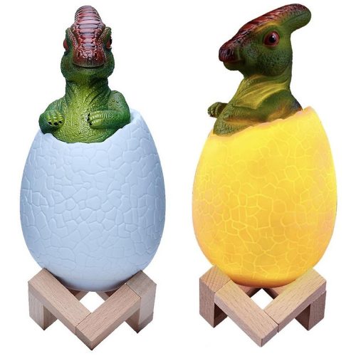 Éjszakai fény dinoszaurusz dinó tojás rgb led tojás fény gyerekeknek