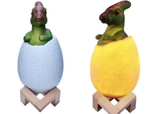Éjszakai fény dinoszaurusz dinó tojás rgb led tojás fény gyerekeknek