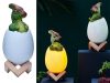 Éjszakai fény dinoszaurusz dinó tojás rgb led tojás fény gyerekeknek
