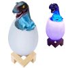 Dinoszaurusz éjszakai fény tyrannosaurus rex tojás rgb led tojás fény gyerekeknek