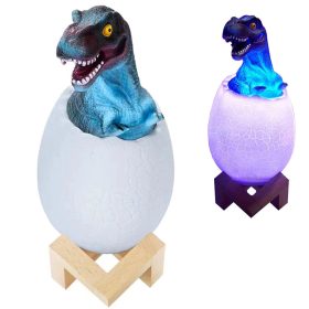   Dinoszaurusz éjszakai fény tyrannosaur tojás rgb led tojás fény gyerekeknek