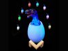 Dinoszaurusz éjszakai fény tyrannosaurus rex tojás rgb led tojás fény gyerekeknek
