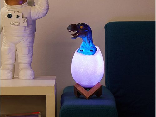 Dinoszaurusz éjszakai fény tyrannosaurus rex tojás rgb led tojás fény gyerekeknek