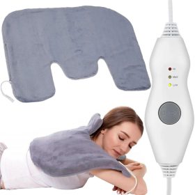 Elektromos melegítőpárna, 70 W, 3 hőfokozat, szürke
