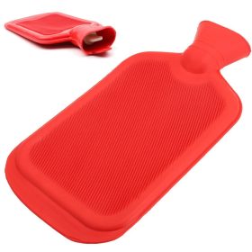 Meleg vizes palack, termofor, 2 literes, piros kivitel