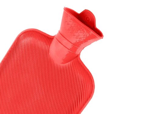 Meleg vizes palack, termofor, 2 literes, piros kivitel