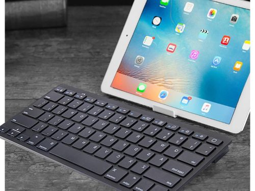 Vezeték nélküli, vékony bluetooth billentyűzet pc/ipad/mac kompatibilis, fekete