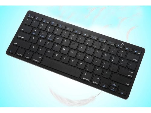 Vezeték nélküli, vékony bluetooth billentyűzet pc/ipad/mac kompatibilis, fekete